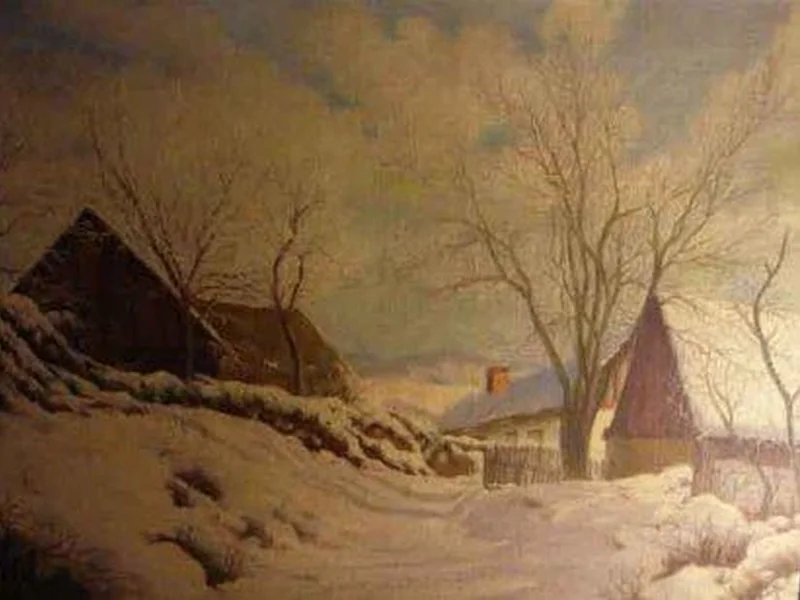 1867-Václav Luňáček - Paesaggio invernale